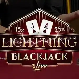 Live Dealer logo of Lightning Blackjack from Evolution at Robocat