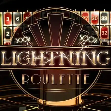 Official Live Dealer logo: Lightning Roulette by Evolution at Robocat